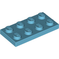 LEGO® los onderdeel Plaat Algemeen Medium Azuurblauw 3020