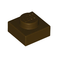 Plaatje in Gallery viewer laden, LEGO® los onderdeel Plaat Algemeen Donker Bruin 3024
