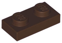 LEGO® los onderdeel Plaat Algemeen Donker Bruin 3023