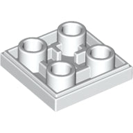 Plaatje in Gallery viewer laden, LEGO® los onderdeel Tegel Aangepast in kleur Wit 11203