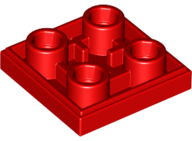 Plaatje in Gallery viewer laden, LEGO® los onderdeel Tegel Aangepast in kleur Rood 11203