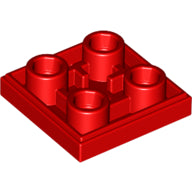 LEGO® los onderdeel Tegel Aangepast in kleur Rood 11203