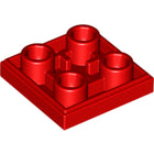 LEGO® los onderdeel Tegel Aangepast in kleur Rood 11203