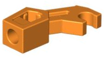 LEGO® los onderdeel Lijf Accessoire in kleur Oranje 98313