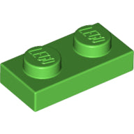 Plaatje in Gallery viewer laden, LEGO® los onderdeel Plaat Algemeen in kleur Fel Groen 3023