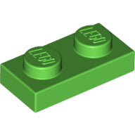 LEGO® los onderdeel Plaat Algemeen in kleur Fel Groen 3023