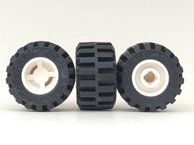 LEGO® los onderdeel Samengesteld Wiel in kleur Wit 6014bc05