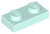 LEGO® los onderdeel Plaat Algemeen in kleur Licht Aqua 3023