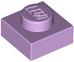 LEGO® los onderdeel Plaat Algemeen in kleur Lavendel 3024