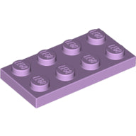LEGO® los onderdeel Plaat Algemeen in kleur Lavendel 3020