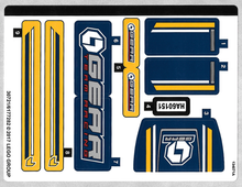Plaatje in Gallery viewer laden, LEGO® stickervel set 60151-1 Dragster Transporter