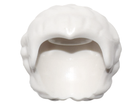 LEGO® los onderdeel Haar in kleur Wit 64807