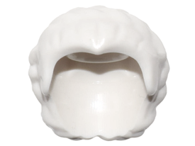 LEGO® los onderdeel Haar in kleur Wit 64807