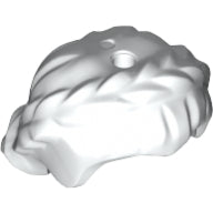 LEGO® los onderdeel Haar in kleur Wit 64807