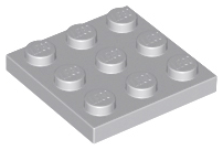 LEGO® onderdeel Plaat Algemeen Licht Blauwachtig Grijs 11212