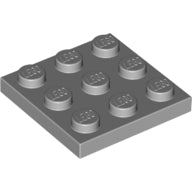 Plaatje in Gallery viewer laden, LEGO® onderdeel Plaat Algemeen Licht Blauwachtig Grijs 11212