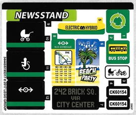LEGO® stickervel set 60154-1 Bus Station