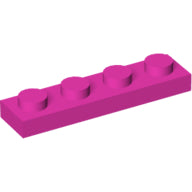 Plaatje in Gallery viewer laden, LEGO® los onderdeel Plaat Algemeen in kleur Donker Roze 3710