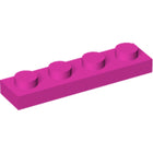 LEGO® los onderdeel Plaat Algemeen in kleur Donker Roze 3710
