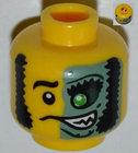 LEGO® los onderdeel Hoofd in kleur Geel 3626pb0853