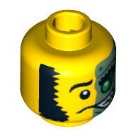 Plaatje in Gallery viewer laden, LEGO® los onderdeel Hoofd in kleur Geel 3626pb0853
