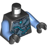 LEGO® los onderdeel Lijf met Motief Zwart 973pb1296c01