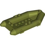 Plaatje in Gallery viewer laden, LEGO® los onderdeel Boot in kleur Olijfgroen 30086c01