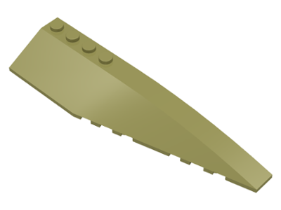 LEGO® los onderdeel Wig in kleur Olijfgroen 42060