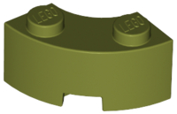 LEGO® los onderdeel Steen Rond in kleur Olijfgroen 85080