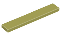 LEGO® los onderdeel Tegel Algemeen in kleur Olijfgroen 6636