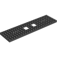 LEGO® los onderdeel Trein in kleur Zwart 92088