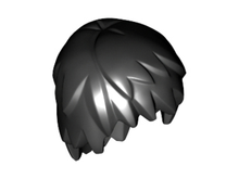 Plaatje in Gallery viewer laden, LEGO® los onderdeel Haar in kleur Zwart 99242