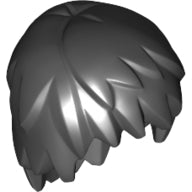 Plaatje in Gallery viewer laden, LEGO® los onderdeel Haar in kleur Zwart 99242