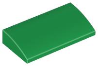 LEGO® los onderdeel Dakpan Gebogen in kleur Groen 88930