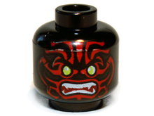 Plaatje in Gallery viewer laden, LEGO® los onderdeel Hoofd in kleur Zwart 3626pb0845