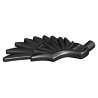 Plaatje in Gallery viewer laden, LEGO® los onderdeel Lijf Accessoire in kleur Zwart 11100