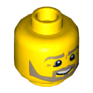 LEGO® los onderdeel Hoofd in kleur Geel 3626cpb0849