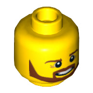 Plaatje in Gallery viewer laden, LEGO® los onderdeel Hoofd in kleur Geel 3626cpb0884