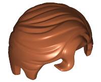 LEGO® los onderdeel Haar in kleur Donker Oranje 98726