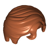 Plaatje in Gallery viewer laden, LEGO® los onderdeel Haar in kleur Donker Oranje 98726
