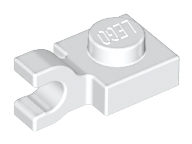 LEGO® los onderdeel Plaat Aangepast in kleur Wit 6019