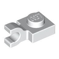 LEGO® los onderdeel Plaat Aangepast in kleur Wit 6019