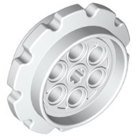LEGO® los onderdeel Wiel in kleur Wit 57519