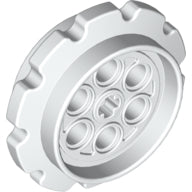 LEGO® los onderdeel Wiel in kleur Wit 57519