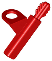 Plaatje in Gallery viewer laden, LEGO® los onderdeel Lijf Accessoire in kleur Rood 4498