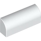 LEGO® los onderdeel Dakpan Gebogen in kleur Wit 6191