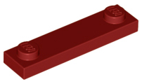 LEGO® los onderdeel Plaat Aangepast Donkerrood 92593