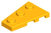 LEGO® los onderdeel Wig Plaat Helder Licht Oranje 43723