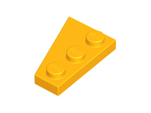 Plaatje in Gallery viewer laden, LEGO® los onderdeel Wig Plaat Helder Licht Oranje 43722