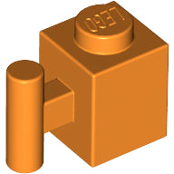 Plaatje in Gallery viewer laden, LEGO® los onderdeel Steen Aangepast in kleur Oranje 2921